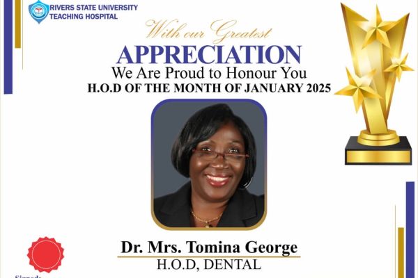Celebrating H.O.D of the Month of January 2025